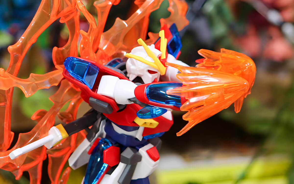 炎のエフェクトを装着