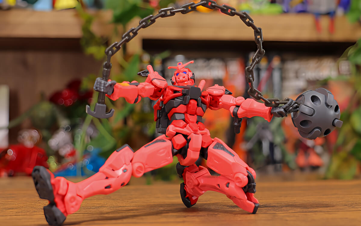 躍動的なポージング