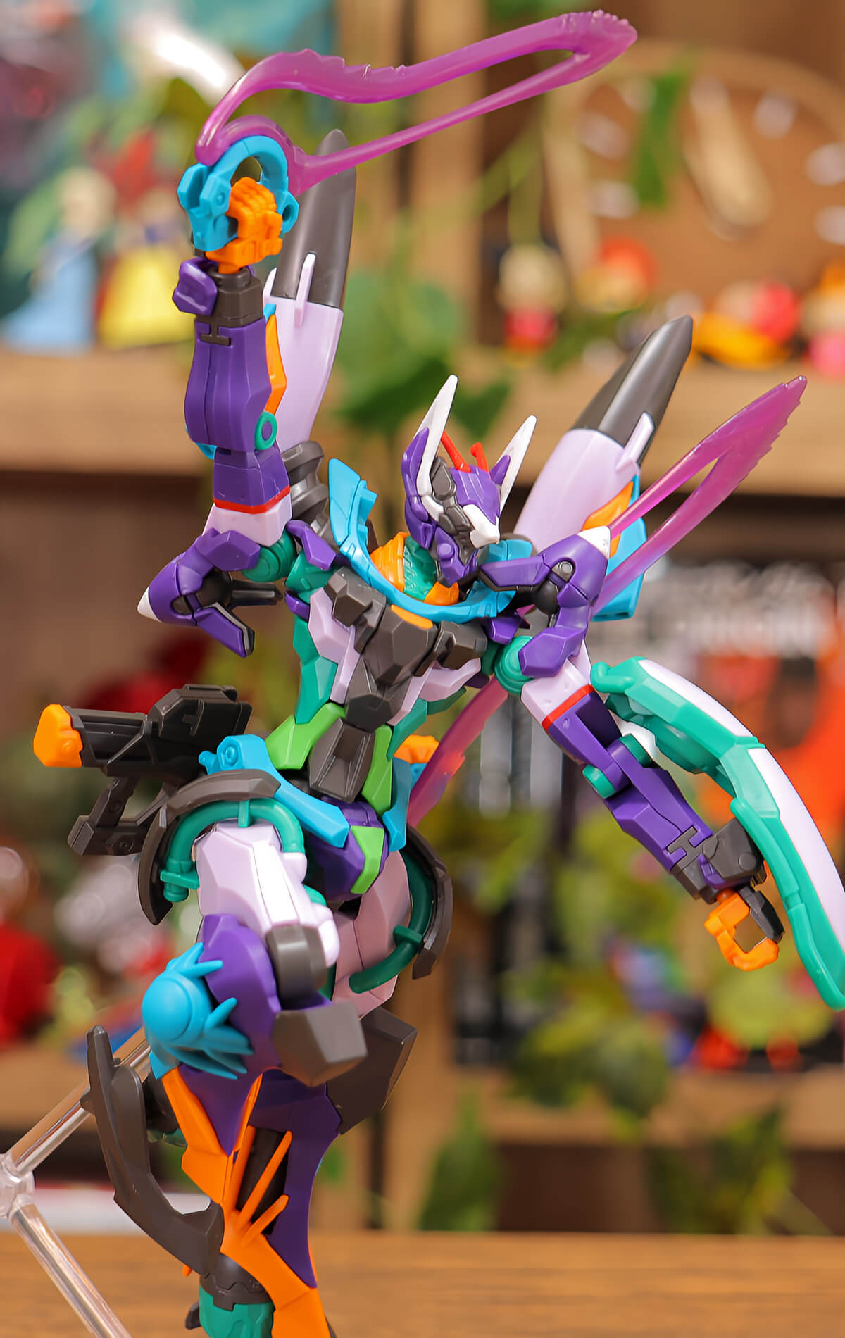 ビームエフェクトは紫色