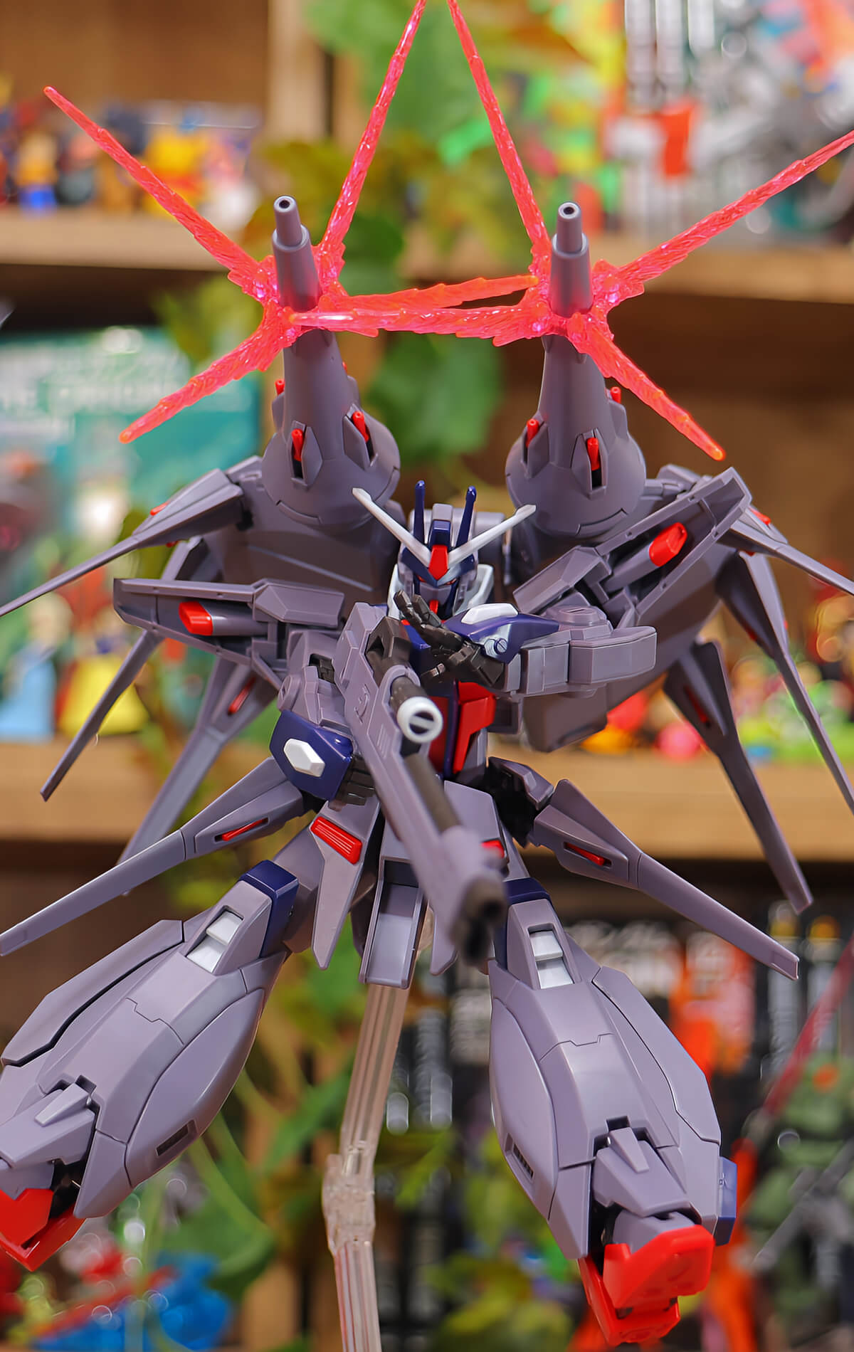 反動を抑えるポーズ